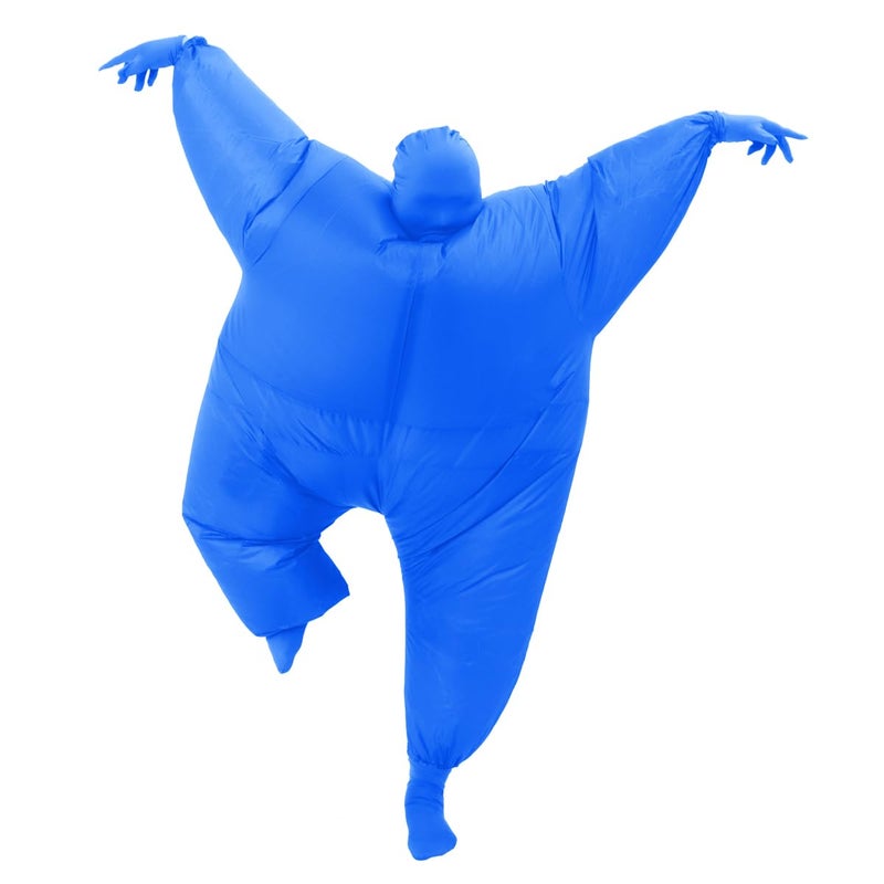 RHYTHMARTS Blue Inflatable Costume Full Body Suit Inflatable Halloween Costumes Fancy Dress for Adult (Blue) - Image 2